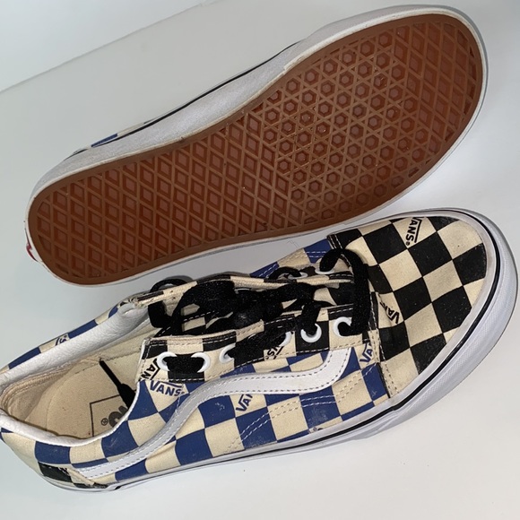 Men’s Vans Old Skool blue, black and white size 8.5 - Picture 4 of 6